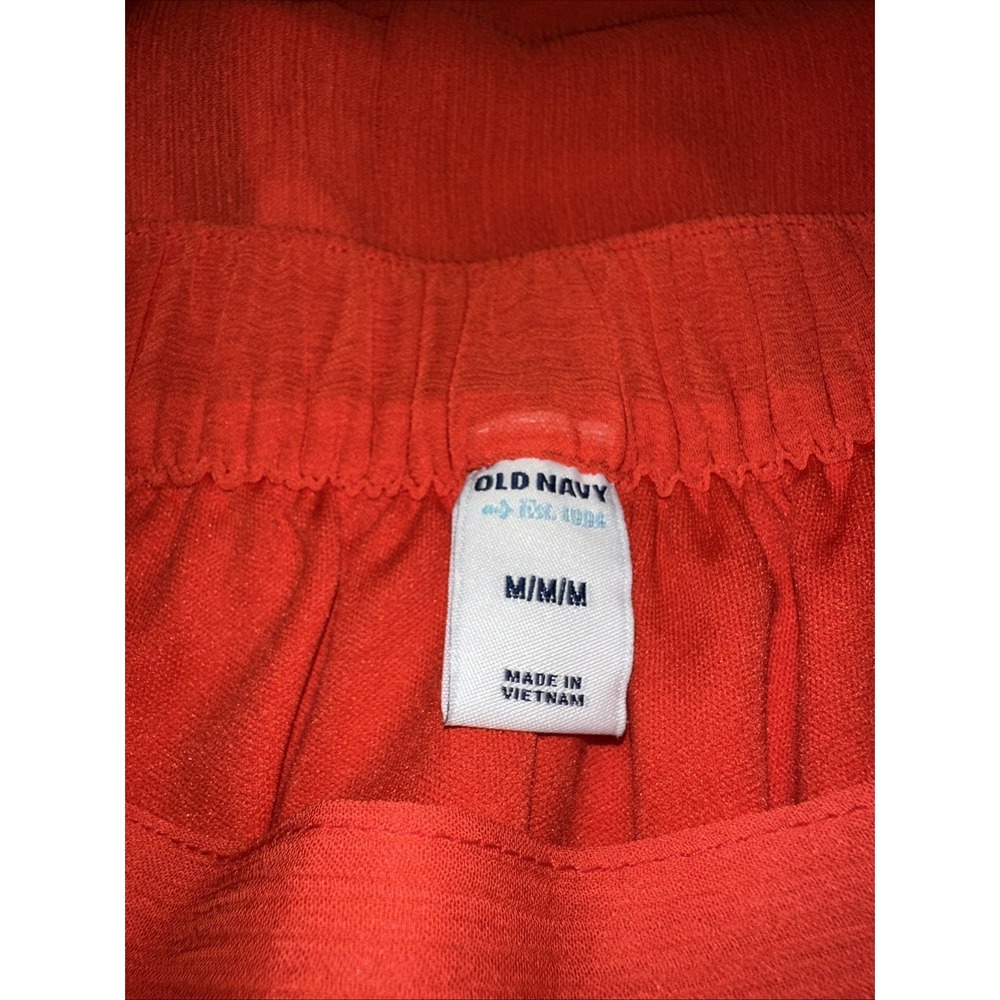 Old Navy Red Flare Skirt Pleated. Lined. Size Medium.  Summer Spring Casual.‎ - Picture 6 of 6